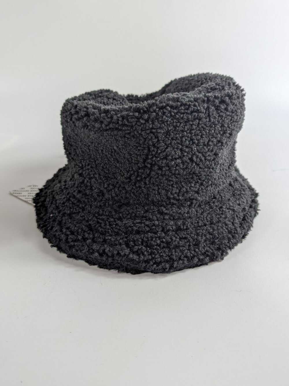 Urban Outfitters Black Teddy Bear Faux Fur Bucket Hat
